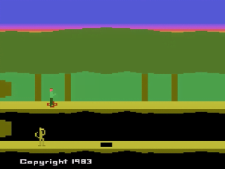 Pitfall II Lost Caverns title screen for Atari 2600